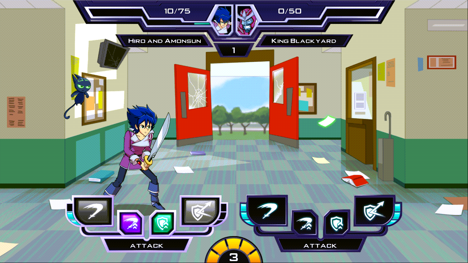 Exchange Student Zero Battle Day Brawl Game Round Won Screenshot.