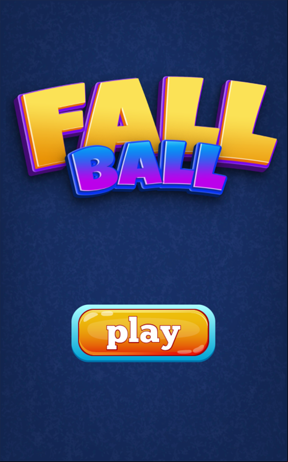 Fall Ball Game Welcome Screen Screenshot.