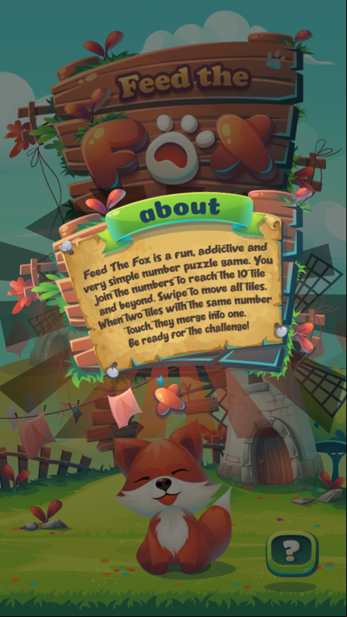 Feed The Fox Game About Screenshot.