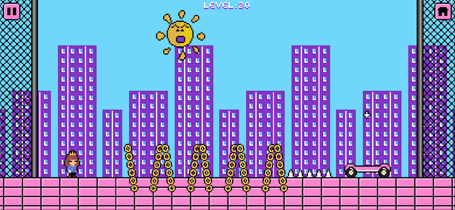 Fifi Adventure Game Level With the Sun Screenshot.