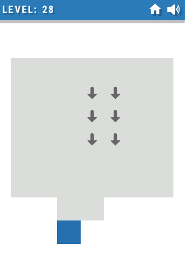 Fill Line Game Level With Arrow Runs Screenshot.