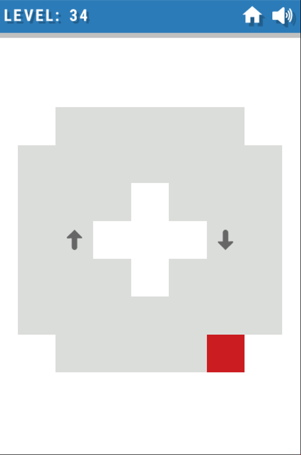 Fill Line Game Perimeter First Level Screenshot.
