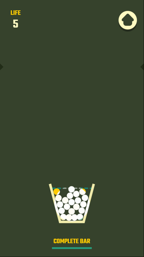 Filled Glass Game Level Complete Screenshot.