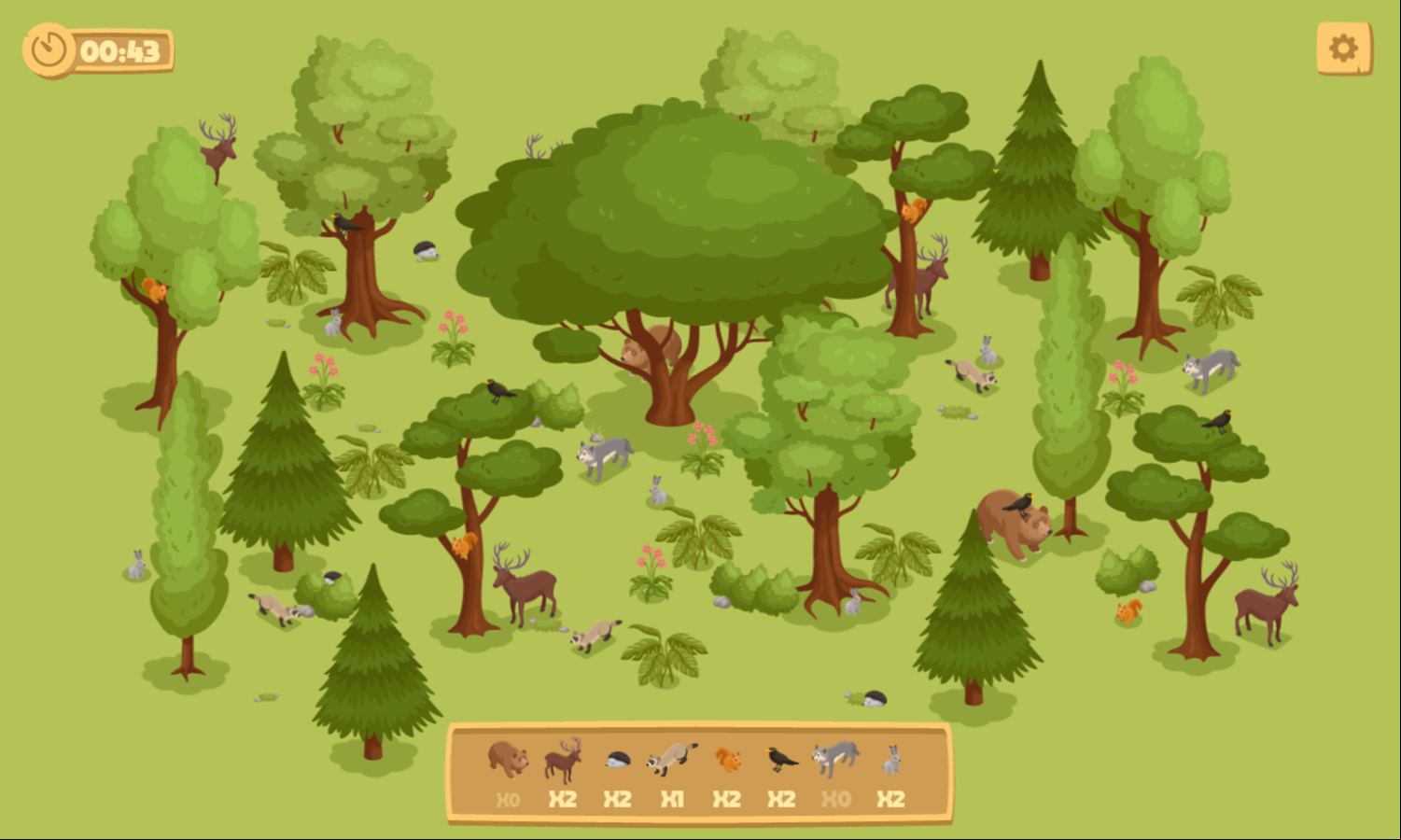 Find Animals Game Play Screenshot.