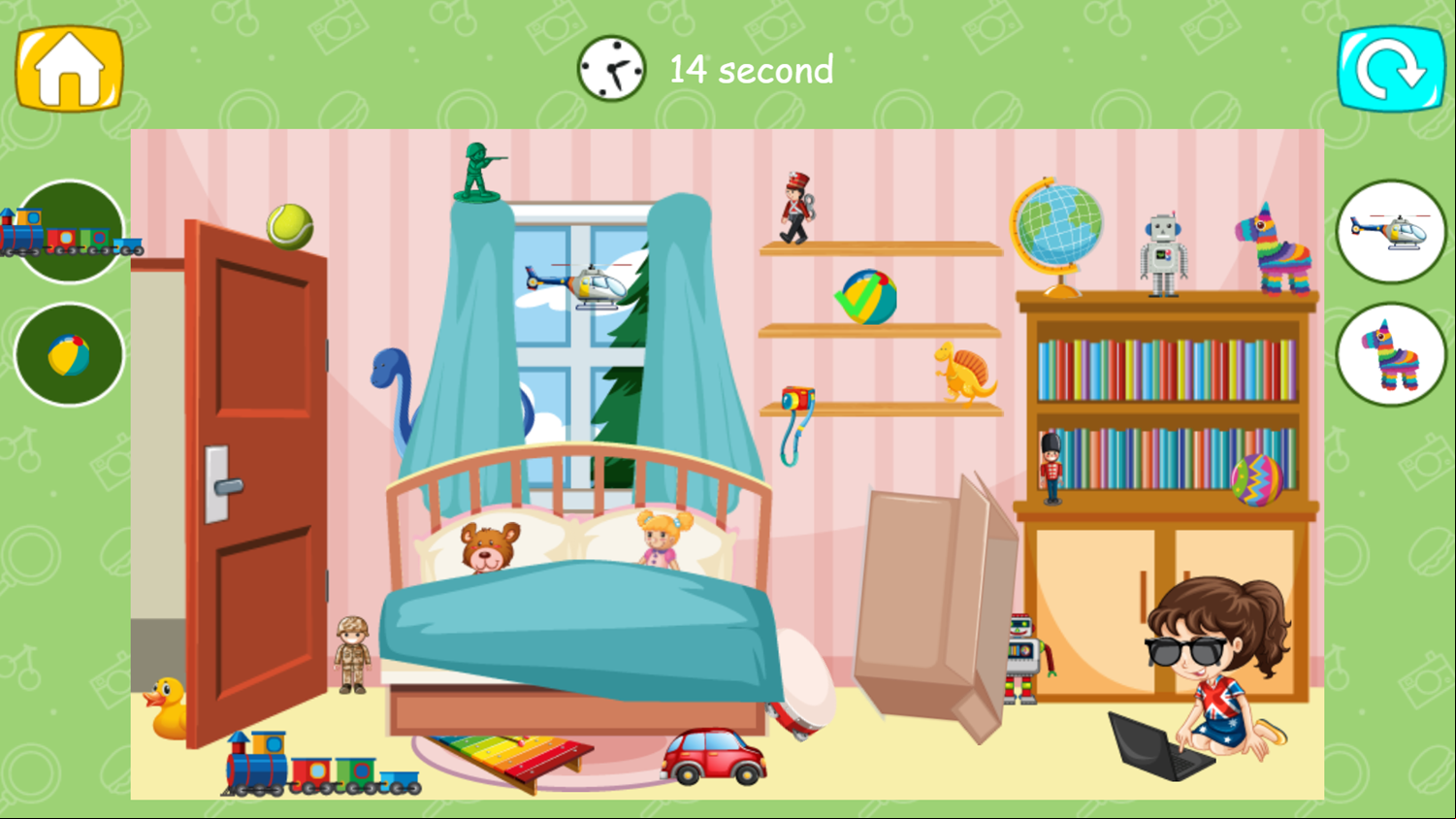 Find Hidden Object Game Round Progress Screenshot.