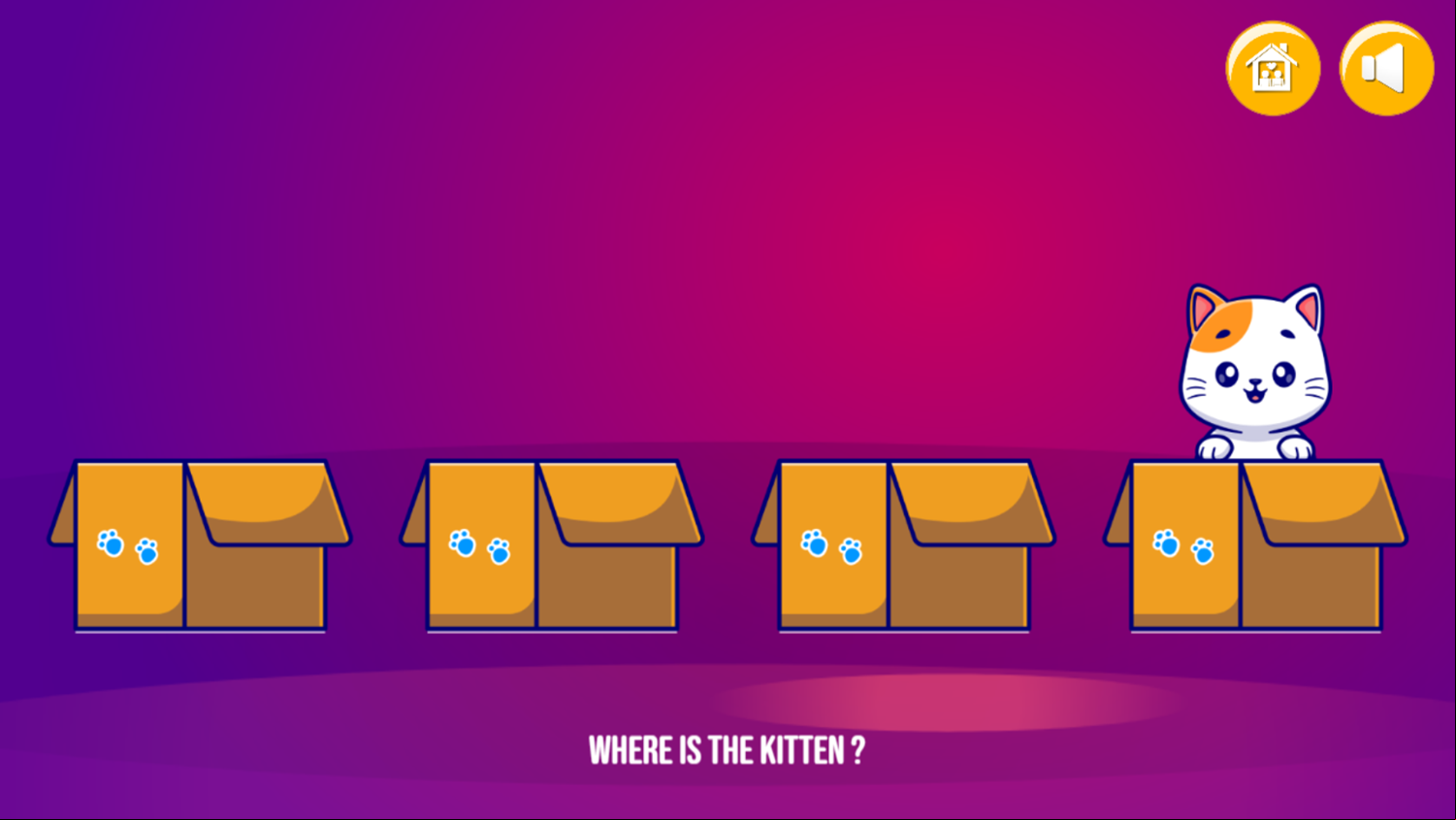 Find Kitten Game Round Play Screenshot.