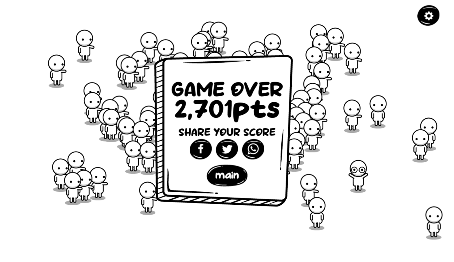 Find Me Game Over Screenshot.