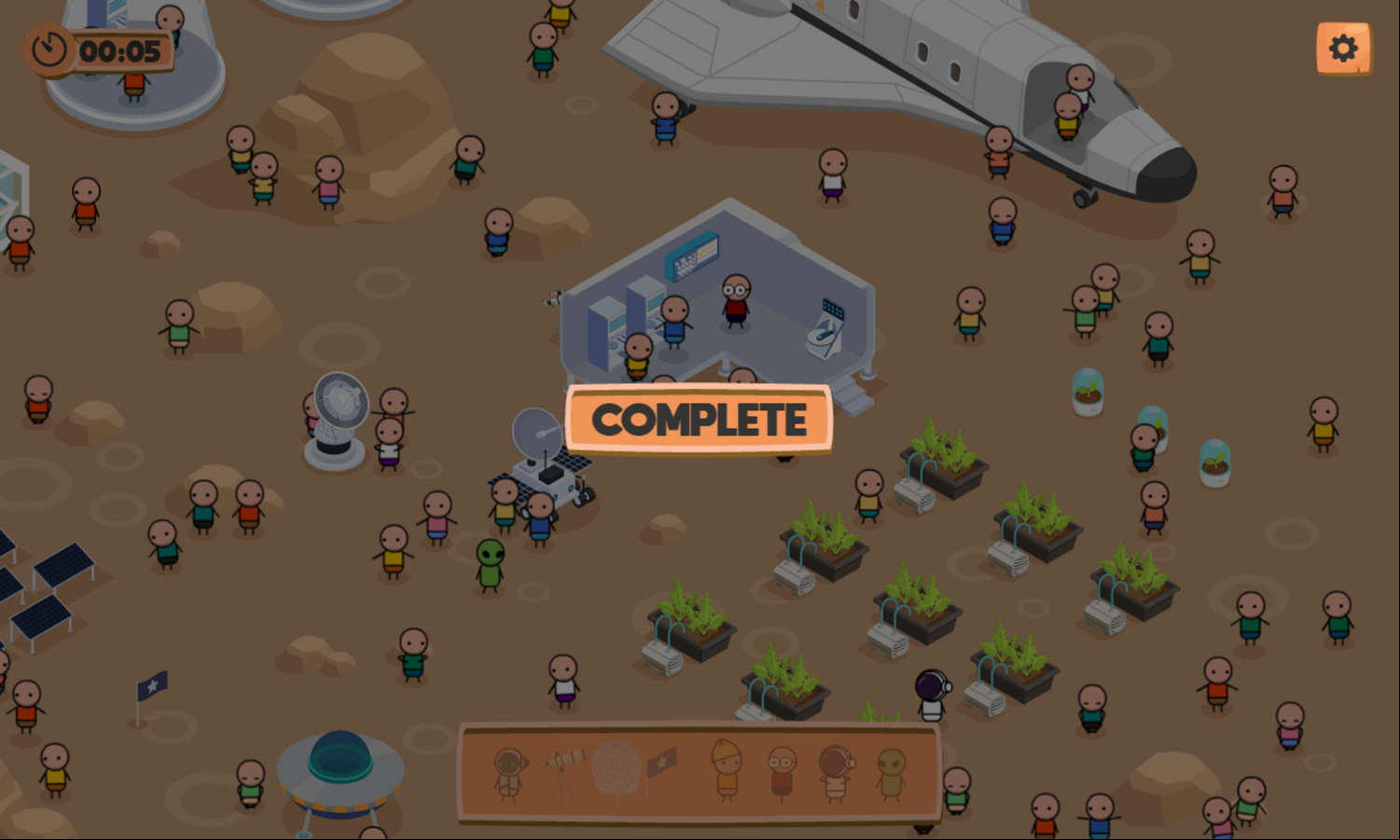 Find MiniMe Game Complete Screenshot.