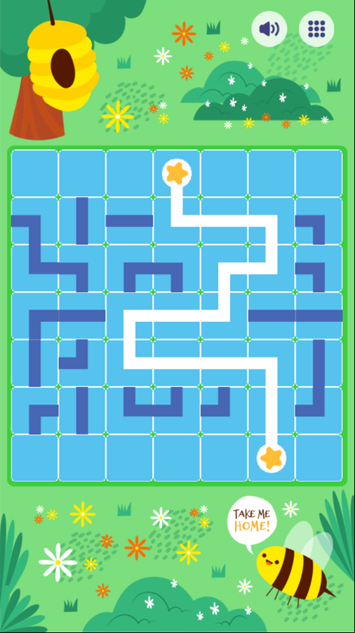 Find Path Animal Game Level Play Screenshot.