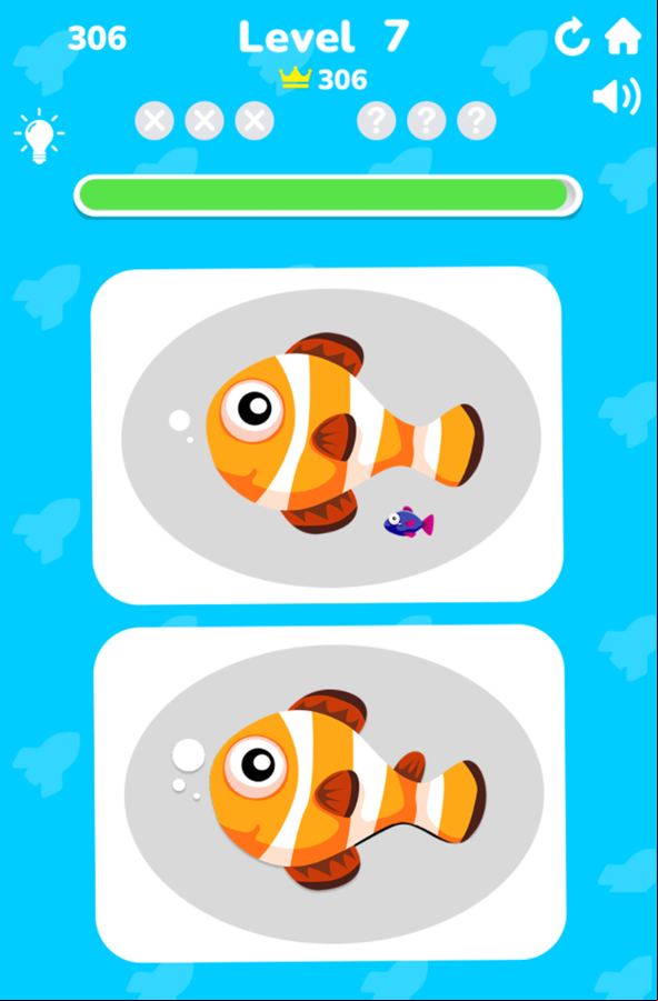 Find the 3 Differences Game Next Level Screenshot.