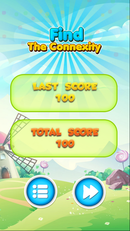 Find the Connexity Game Level Complete Screenshot.