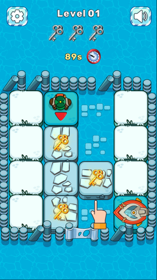 Find The Path Game Level Start Screenshot.
