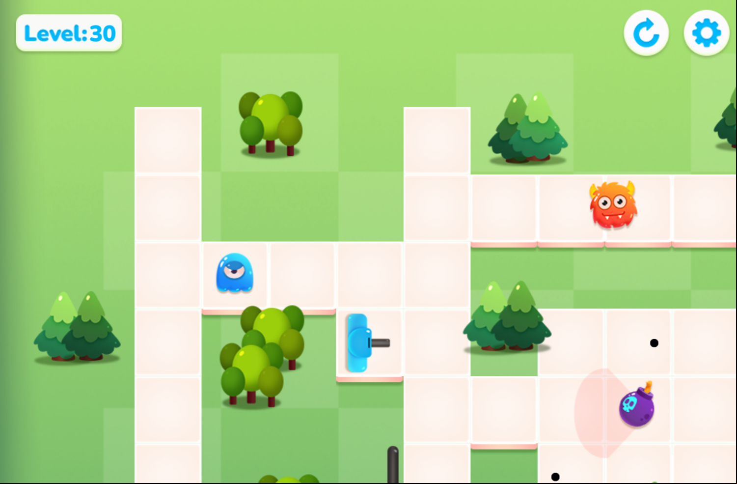 Find The Way Home Maze Game Final Level Screenshot.