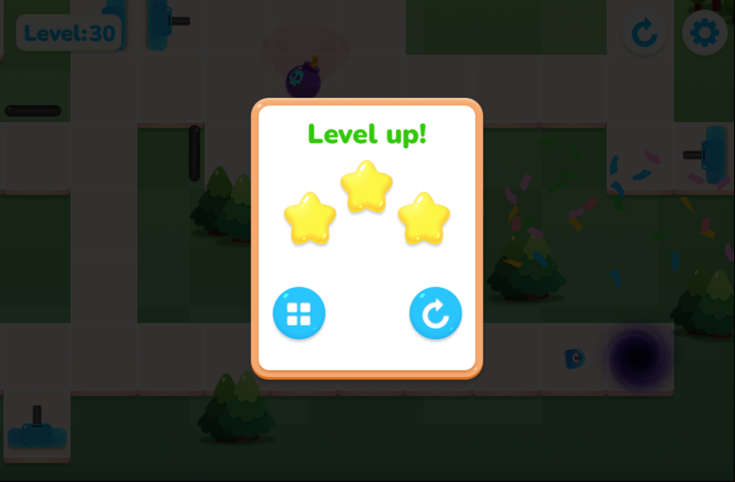 Find The Way Home Maze Game Beat Screen Screenshot.
