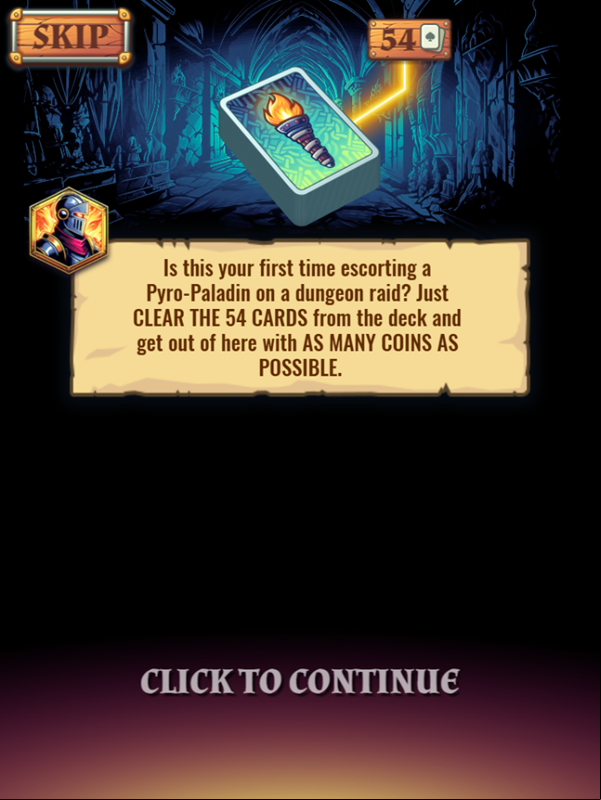 Flames and Fortune Game Goal Screenshot.