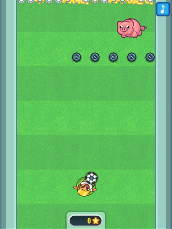 Flappy Foot Chinko Endless Bounce Game Start Screenshot.