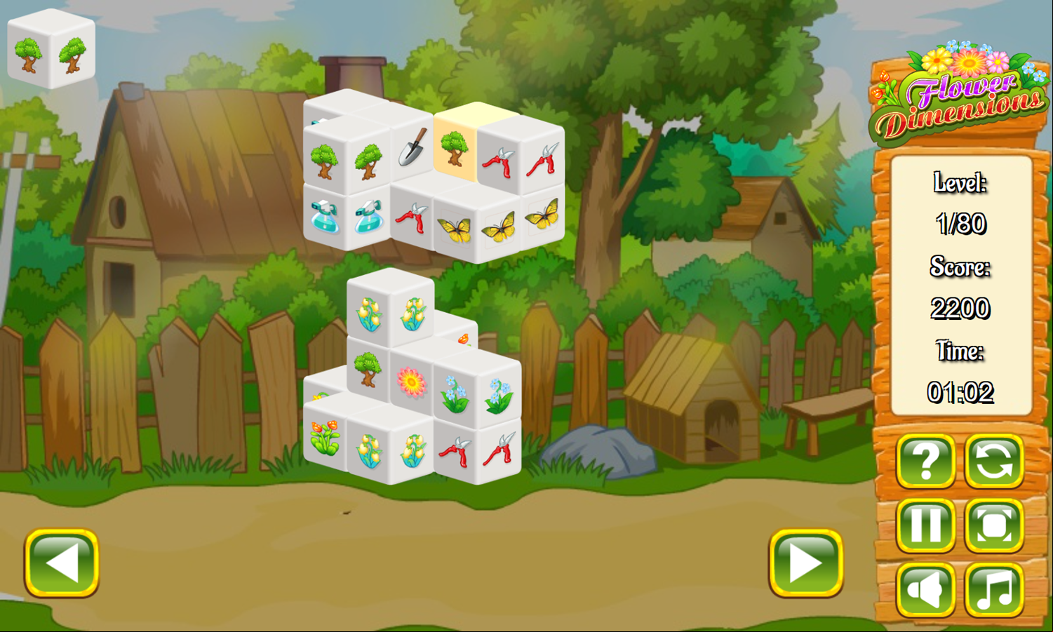 Flower Dimensions Game Level Play Screenshot.
