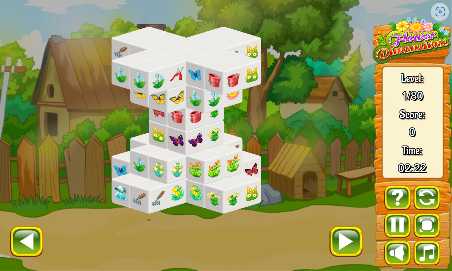 Flower Dimensions Game Level Start Screenshot.