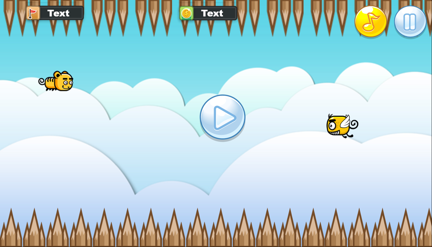 Flying Change Game Start Screenshot.