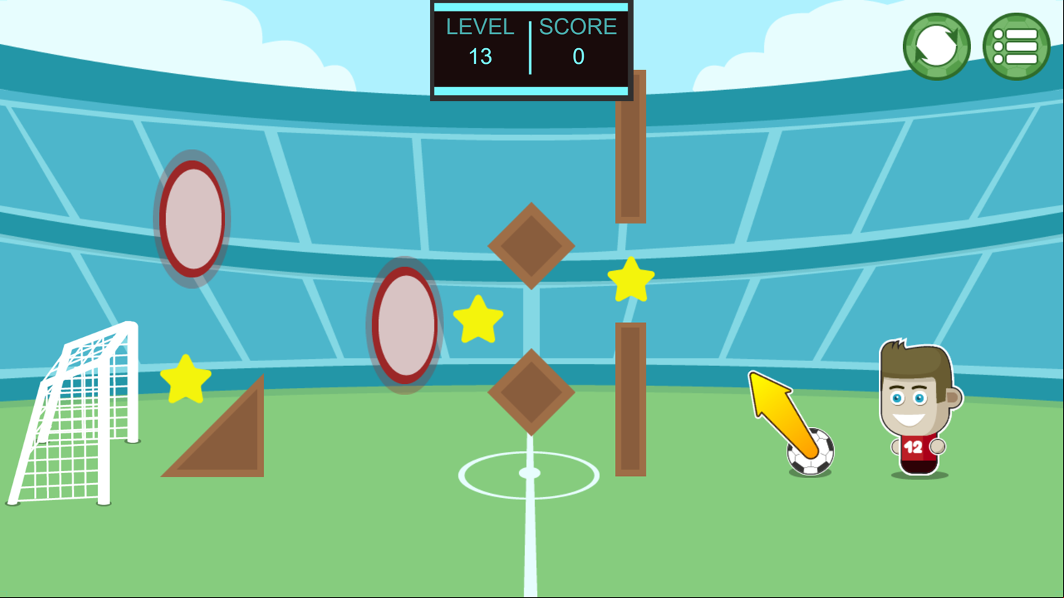 Footstar Game Screenshot.