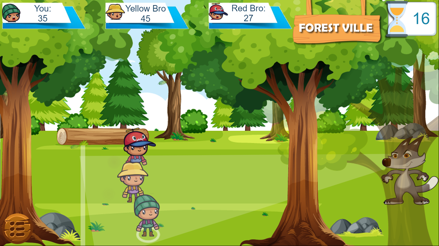Forest Camp Adventure Game Play Screenshot.