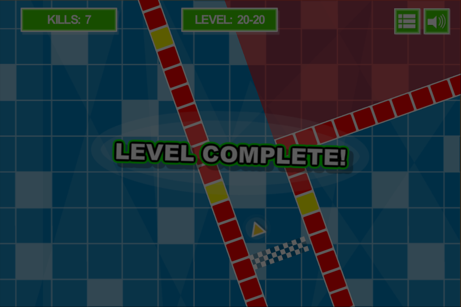 Four Roads Game Final Level Complete Screenshot.