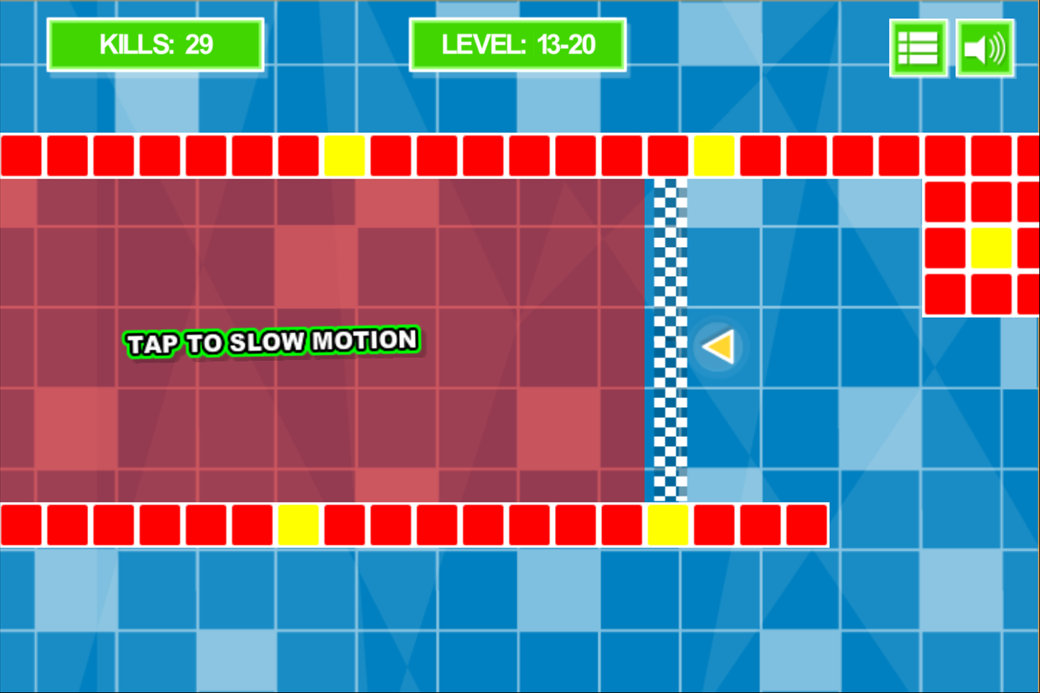 Four Roads Game Tap to Slow Motion Screenshot.