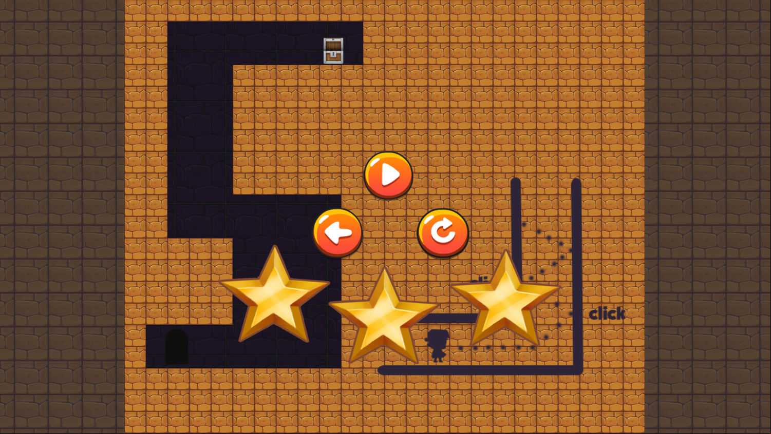 Frankenstein Adventures Game Level Complete Screenshot.
