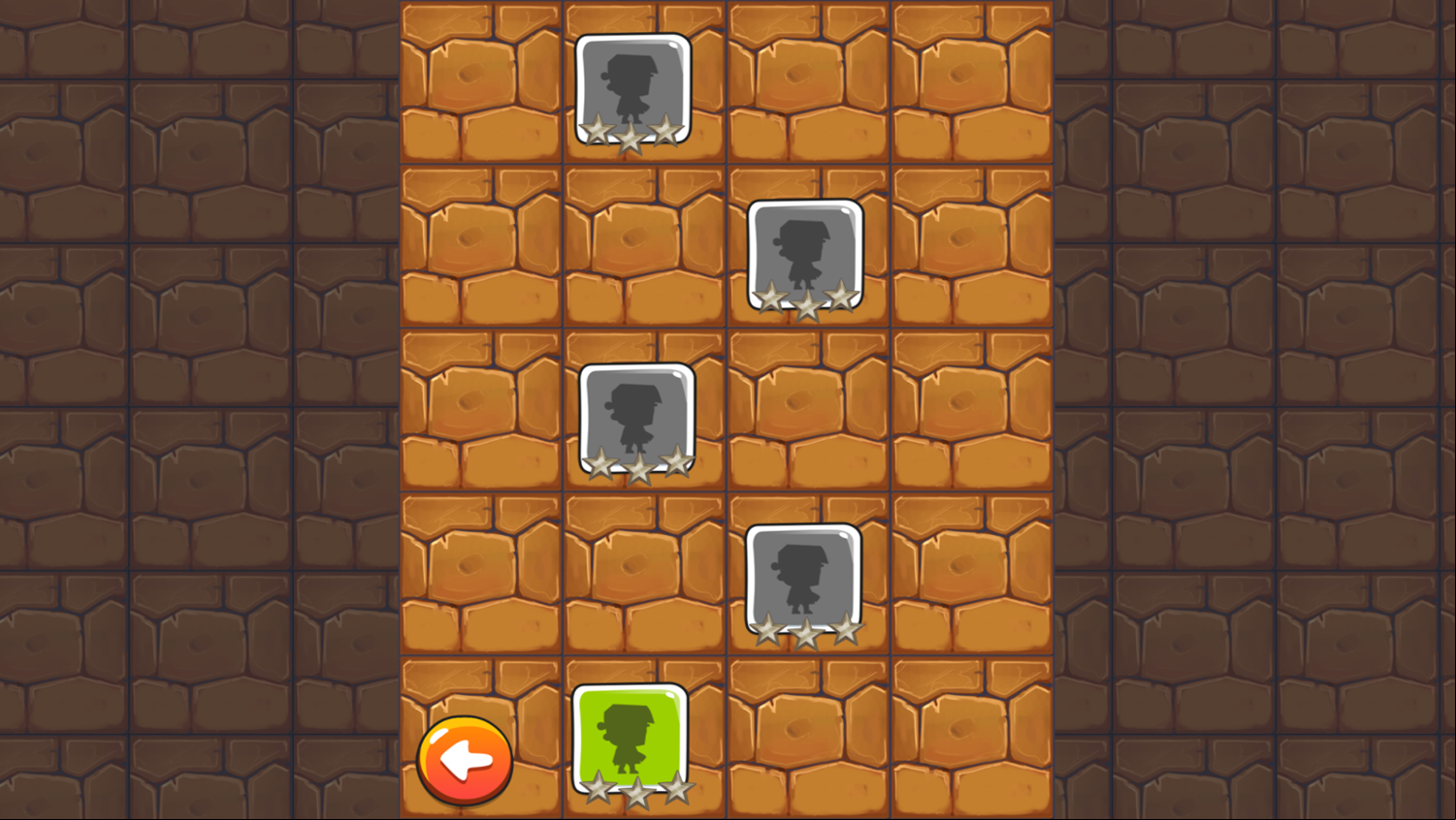 Frankenstein Adventures Game Level Select Screenshot.
