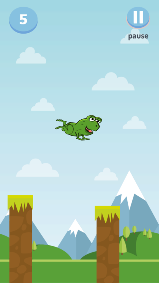 Froggity Jump Game Play Screenshot.