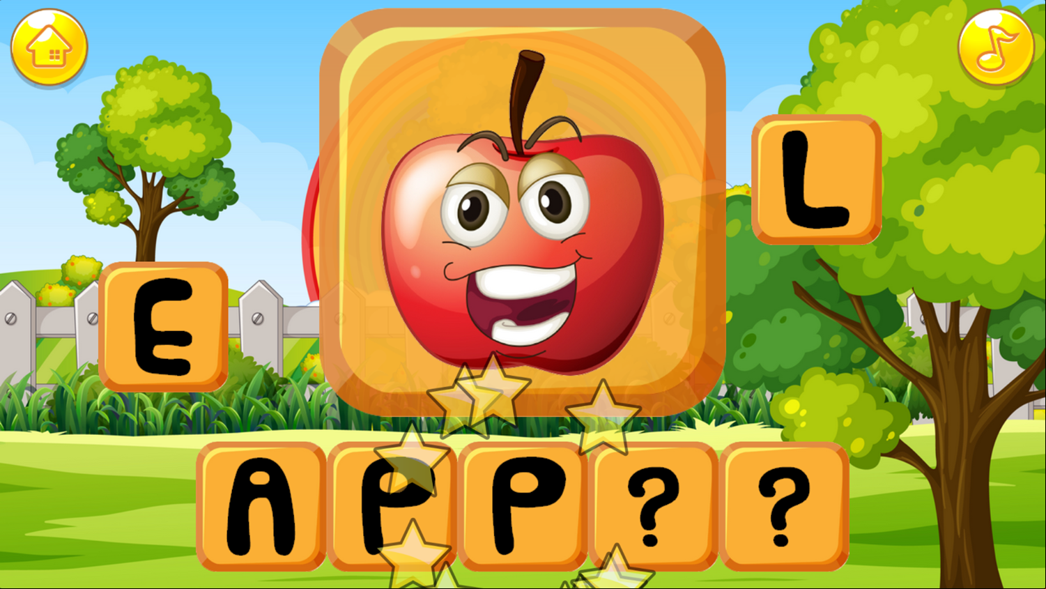 Fruit Garden Game Play Screenshot.