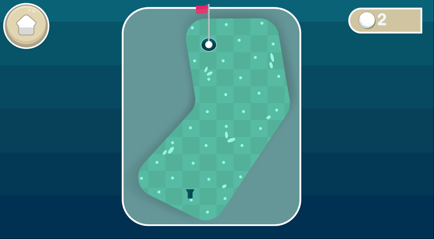 Fun Golf Game Level Complete Screenshot.