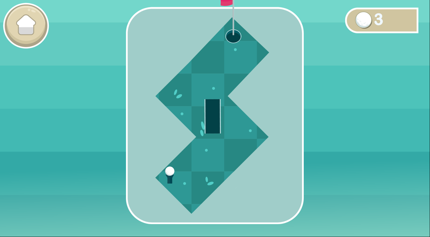 Fun Golf Game Level Progress Screenshot.