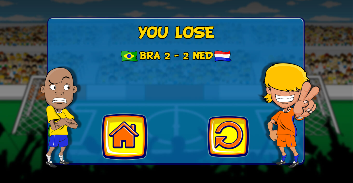 Funny Soccer Lose Screenshot.