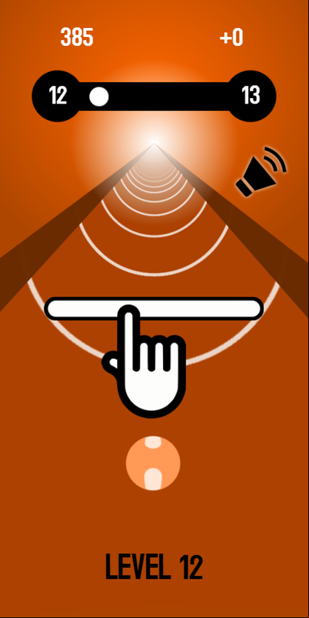 Gater Game Level Progress Screenshot.