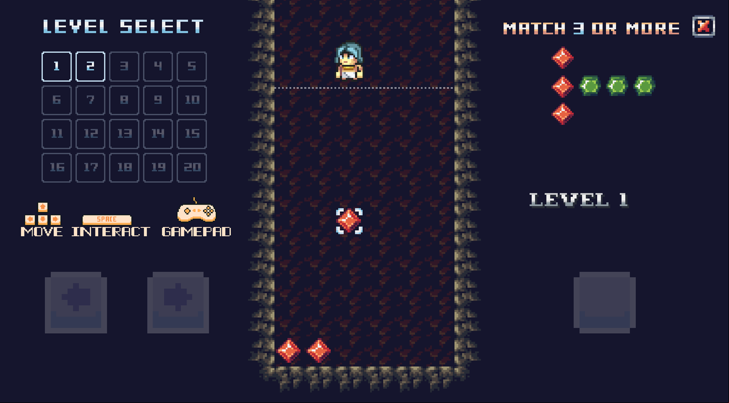 Gem Blitz Match Mastery Game Level Play Screenshot.