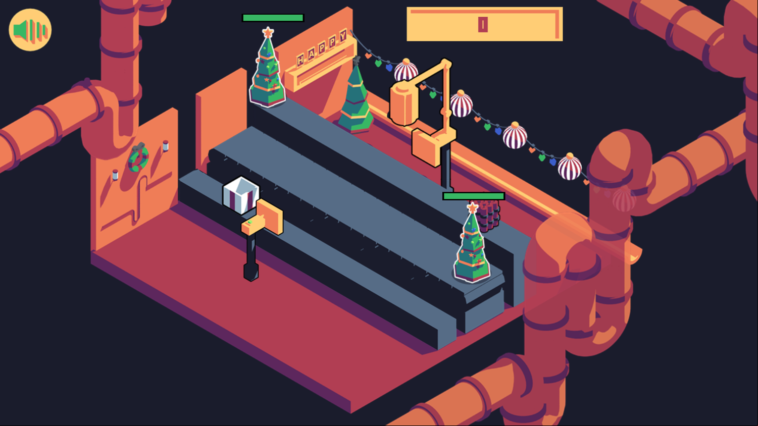 Gift Factory Game Start Screenshot.
