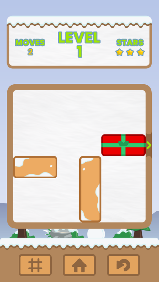 Gift Unlock Game Level Complete Screenshot.