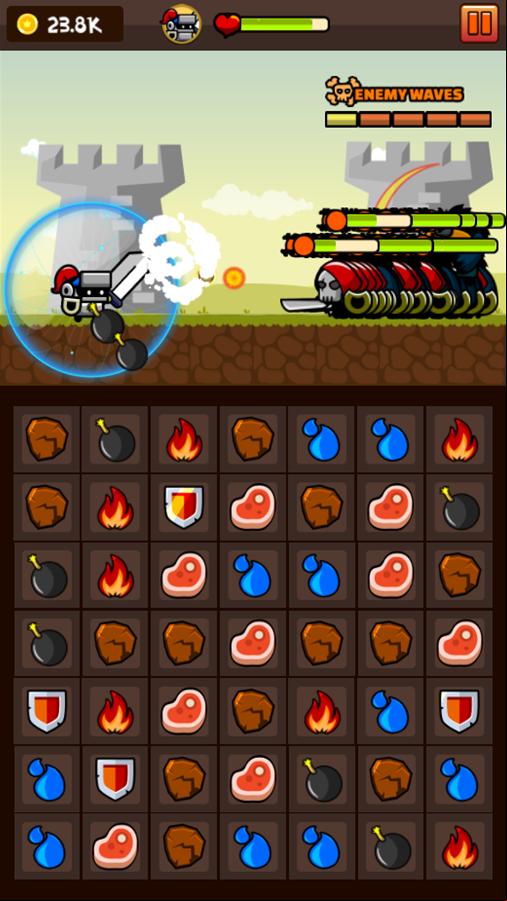 Gladiators Game Attacking Screenshot.