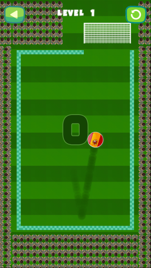Goal Finger Soccer Game Level Play Screenshot.