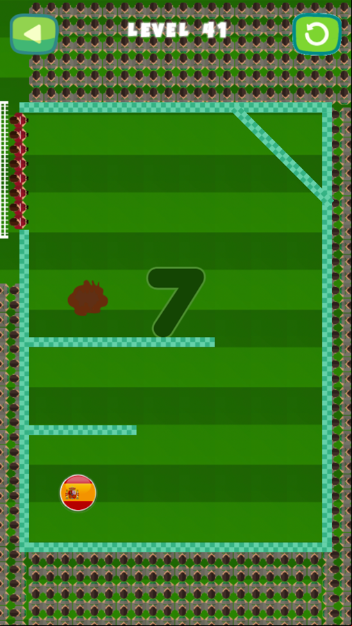 Goal Finger Soccer Game Level Puzzle Screenshot.