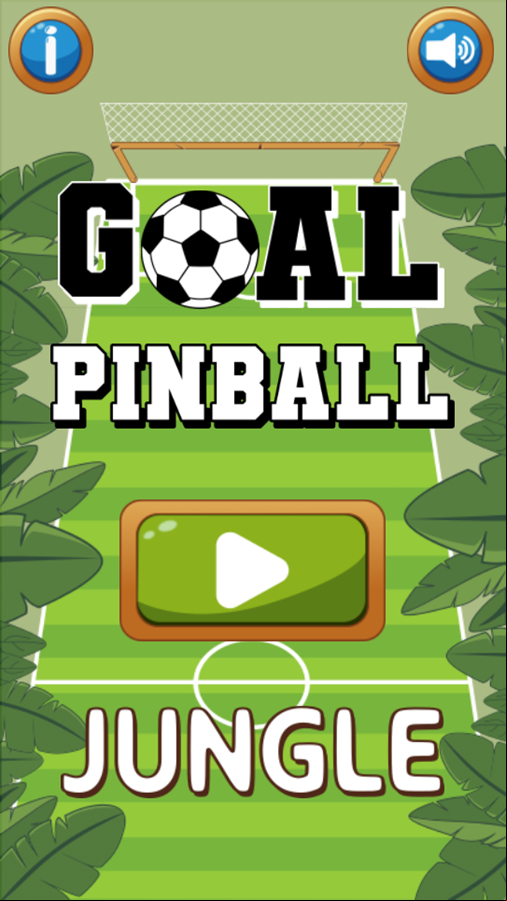 Goal Pinball Jungle Game Welcome Screen Screenshot.