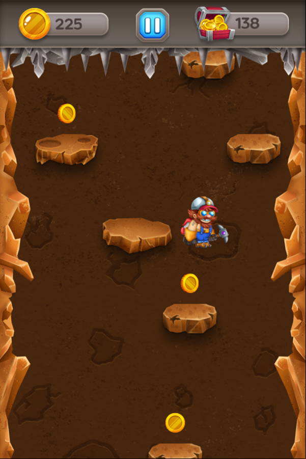 Gold Miner Game Play Screenshot.