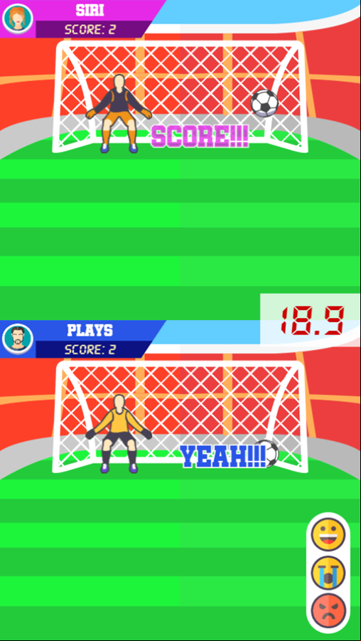 Golden Goal With Buddies Game Play Screenshot.