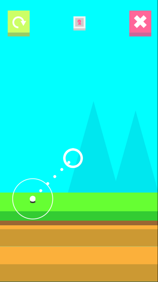 Golf Adventure Game Level Start Screenshot.