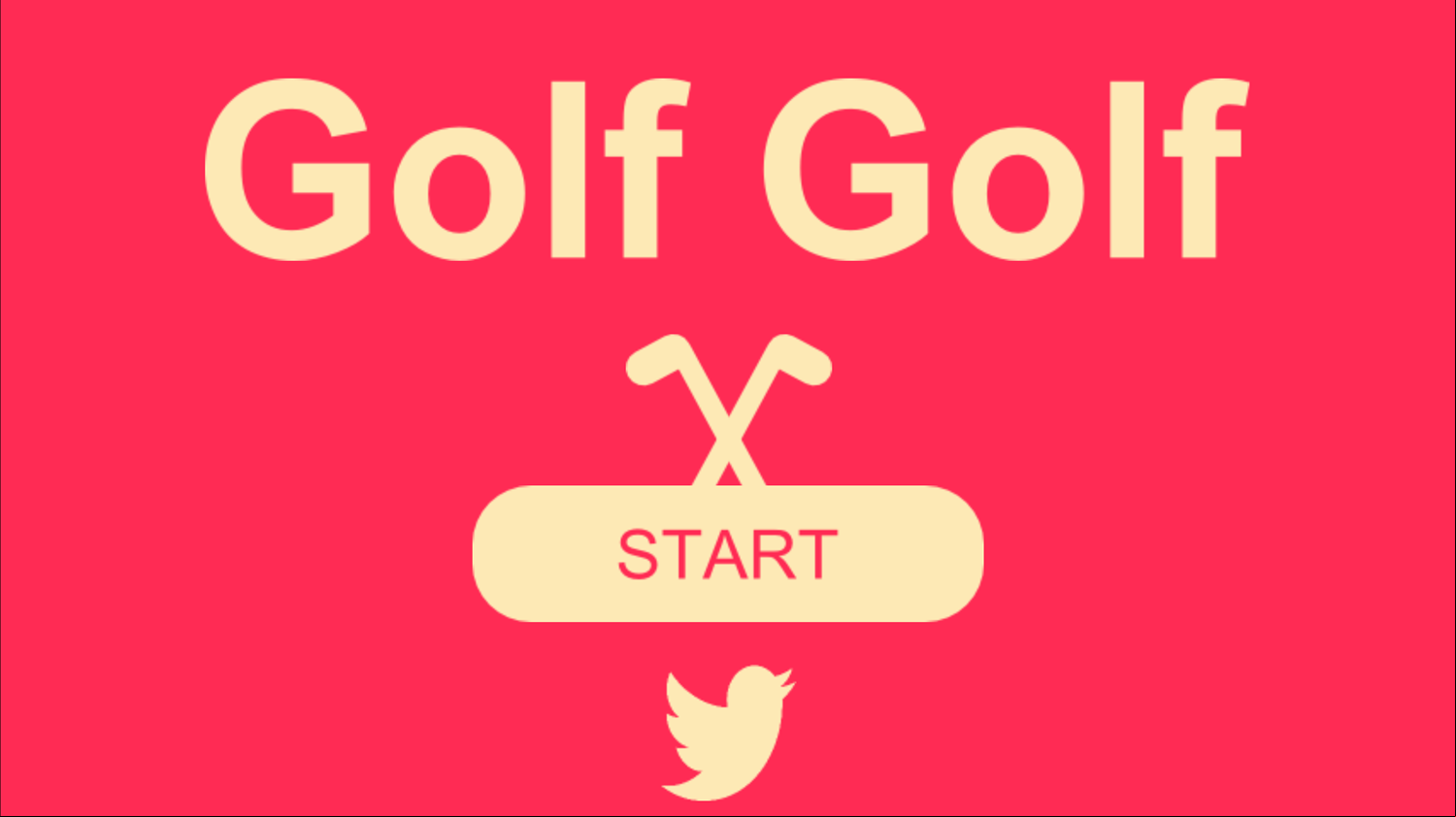 Golf Golf Game Welcome Screenshot.
