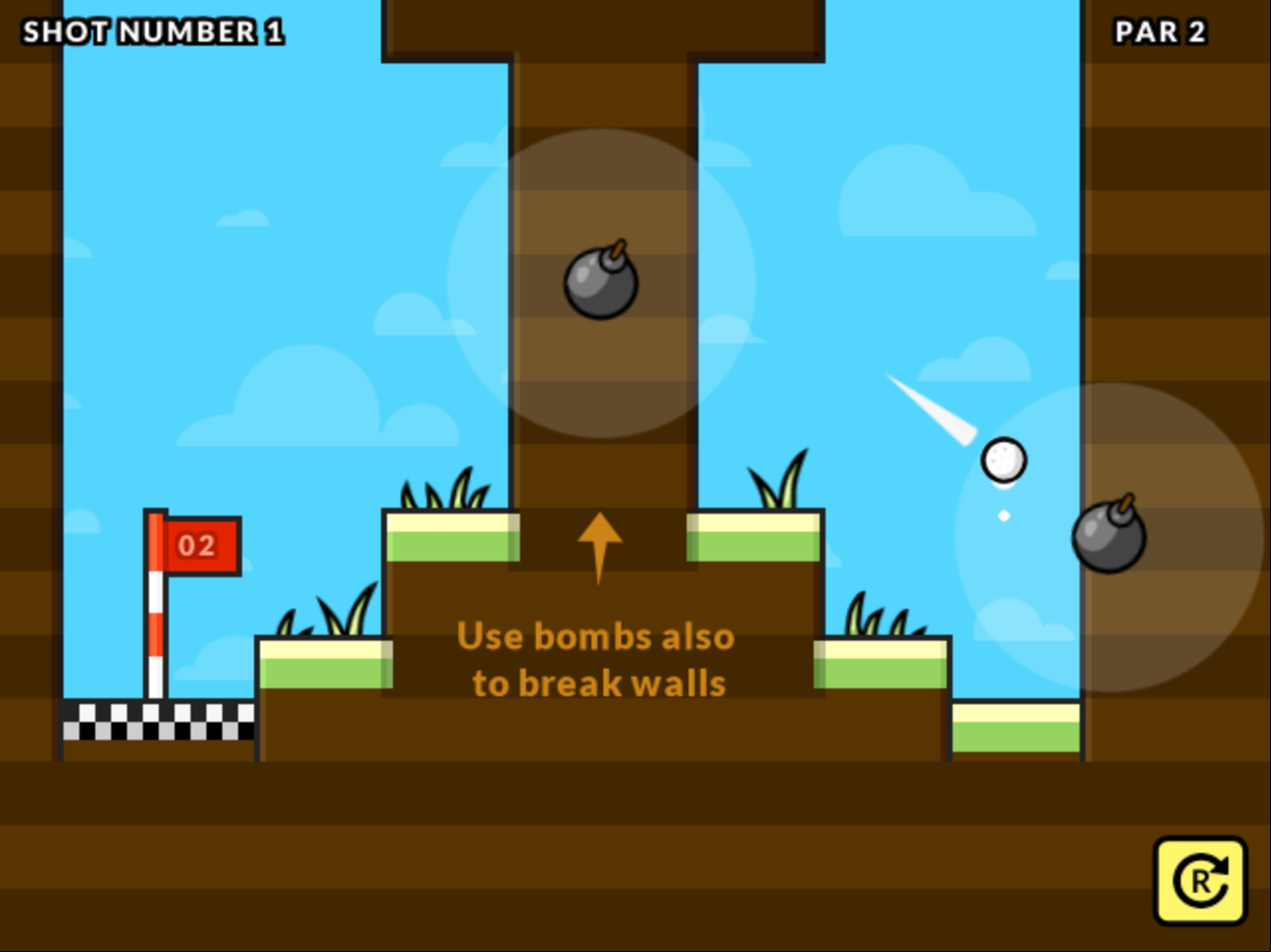 Golf is a Blast Game Instructions Screenshot.