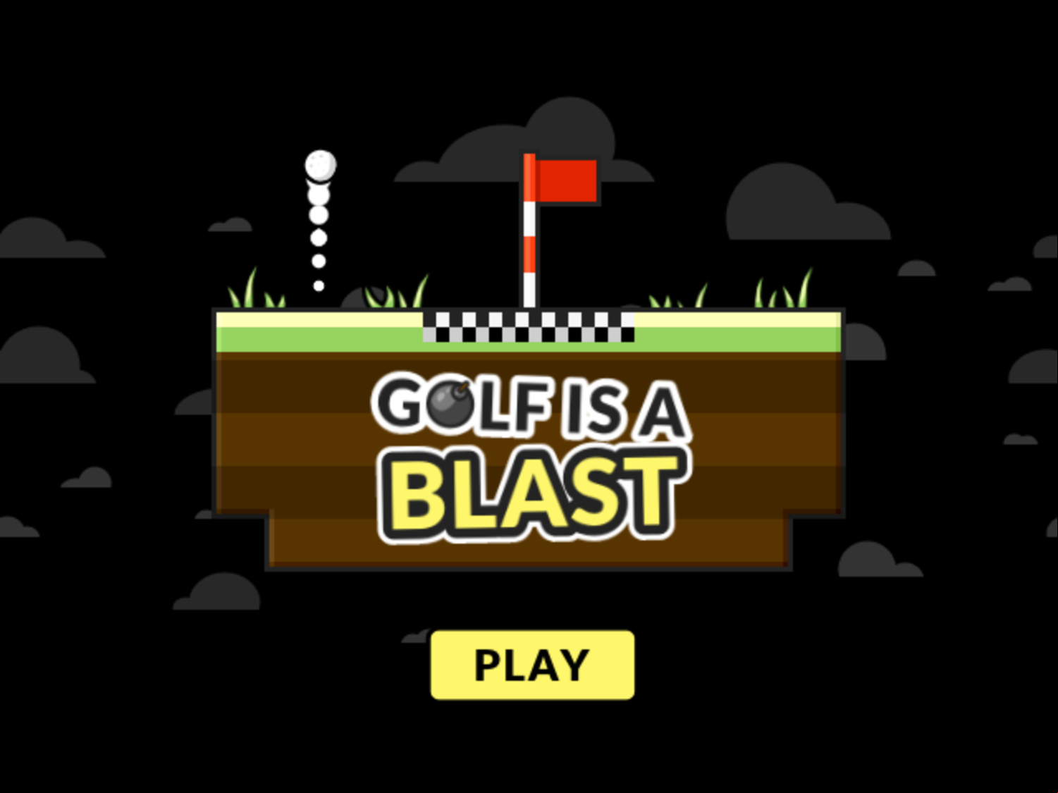 Golf is a Blast Game Welcome Screen Screenshot.