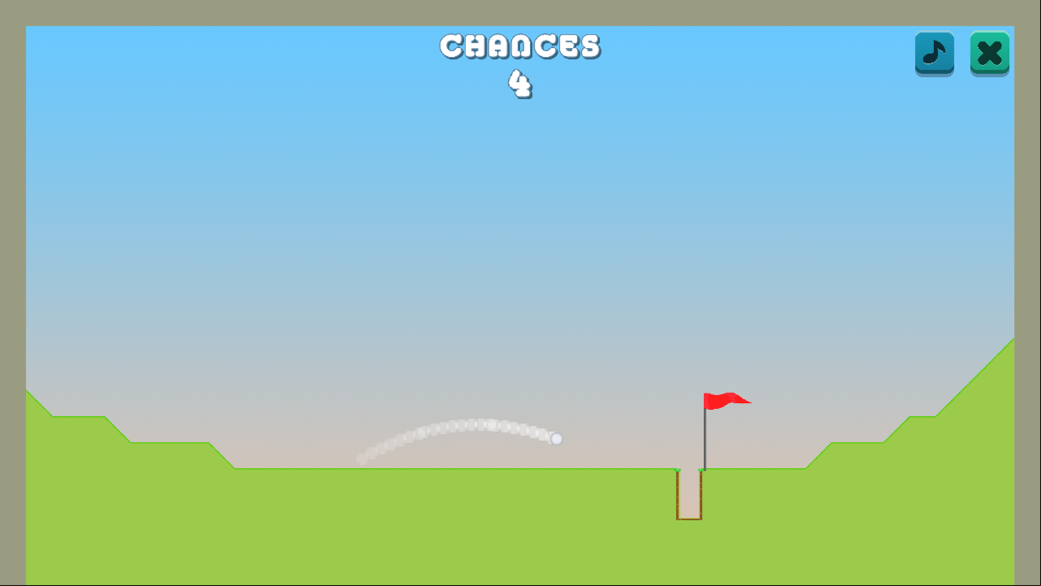 Golf Mania Game Level Play Screenshot.