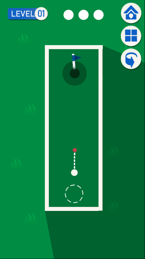 Golf Mania Game Level Play Screenshot.